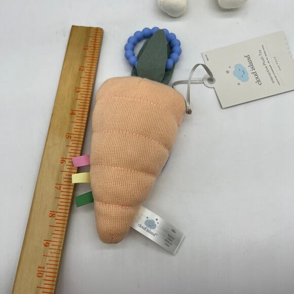Plush Toy Bunny Stuffed Animal and Carrot Interactive Infant Toy - Cloud Island - Picture 3 of 8